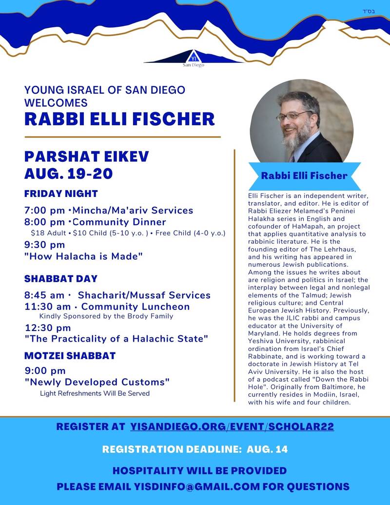 Banner Image for Scholar in Residence with R' Elli Fischer